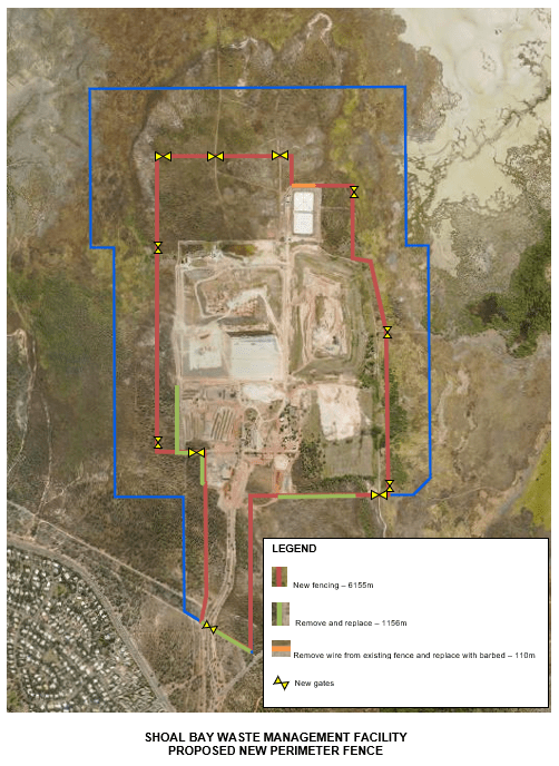 Shoal Bay Waste Management Facility Perimeter Fence City of Darwin